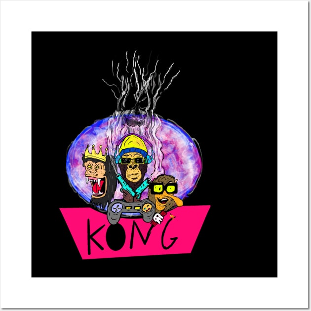 Team Kong Wall Art by Jimpalimpa